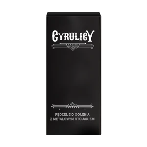 Pędzel do golenia z metalowym stojakiem