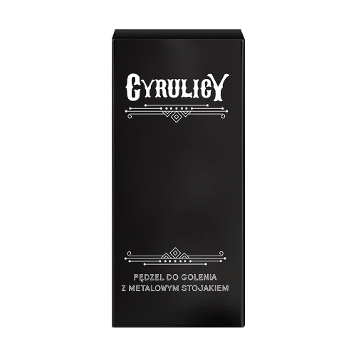 Pędzel do golenia z metalowym stojakiem